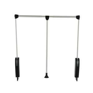 Wenko Wardrobe Lift Swivelling Clothes Rod Silver and Black Wenko Wardrobe Lift Swivelling Clothes Rod Silver and Black